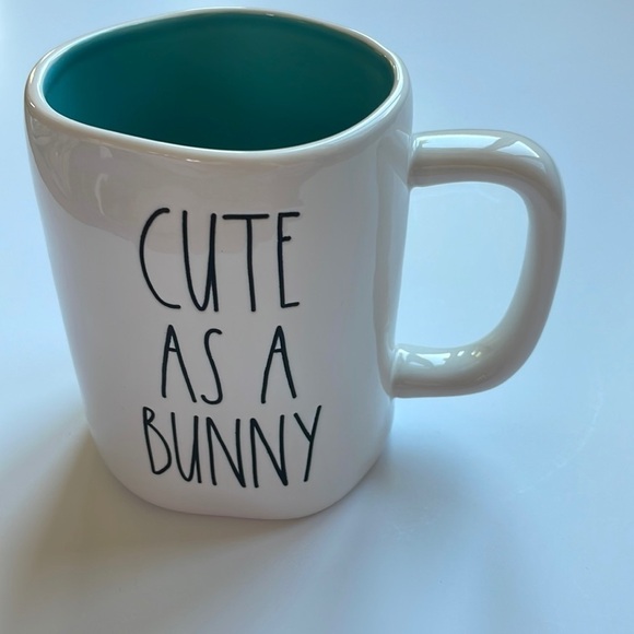 Cute as a Bunny New Mug Rae dunn blue cup VHTF - Picture 2 of 3